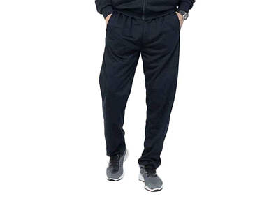 Спортивні штани чорний чоловічі манжет на флісі арт.KIT407-1003A р.L ТМ NICOLAS FG