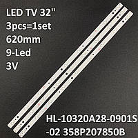 LED подсветка TV 32" 32H2FHD HL-10320A28-0901S-A5 LVW320LGDX E3 V2 32/147I-GB-5B HL-10320A28-0901S-02 1шт.