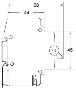 Автоматический выключатель Hager MCN101 1A 6кА 1 полюс тип С - фото 3 - id-p274668616