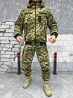 Зимний тактический костюм пиксель,костюм пиксель logos,форма военная на флисе пиксель,костюм зимний ЗСУ