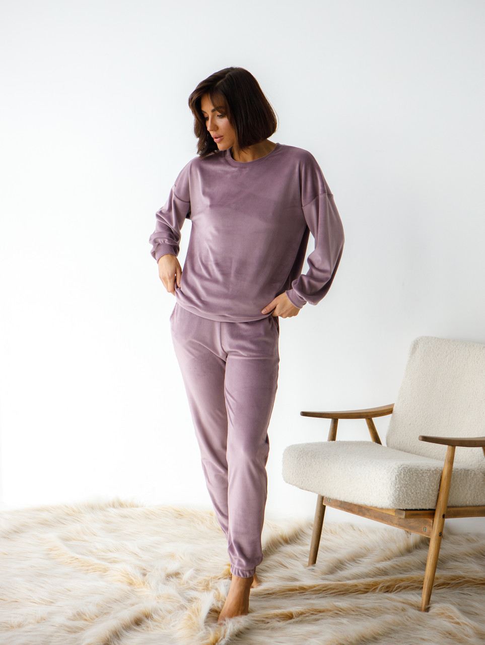 Домашній костюм кофта+штани 0332/333 Barwa Garments