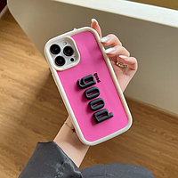 Чехол 3D для телефона iPhone 14 (совместим з iPhone 13) GOOD розовый