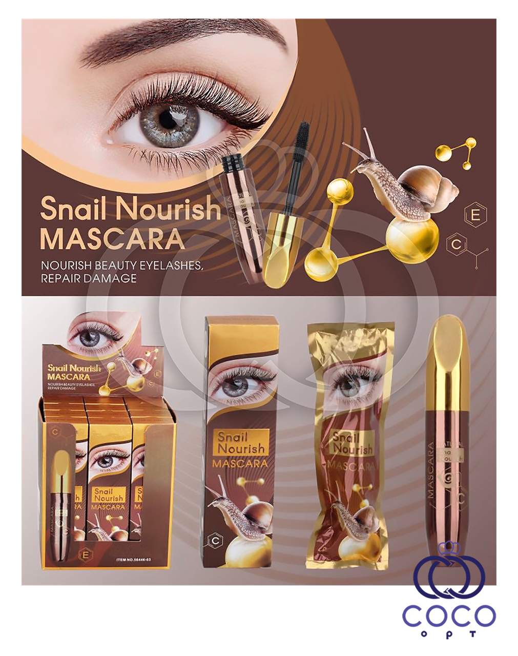 Туш для вій з екстрактом равлики Snail Nourish Mascara
