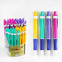 Набір кулькових ручок С 51750 (40) ЦІНА ЗА 50 ШТУК У БЛОЦІ, синя паста, товщина 1.0 мм