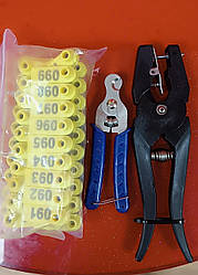 Набір для  вушних бирок свиней кіз, овець