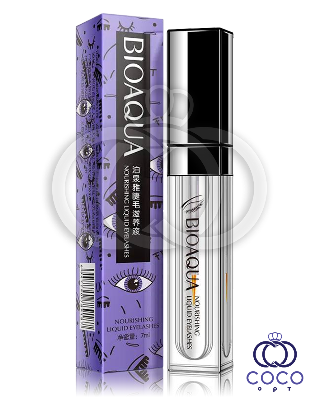 Сироватка для росту вій і брів BIOAQUA Nourishing Liquid Eyelashes