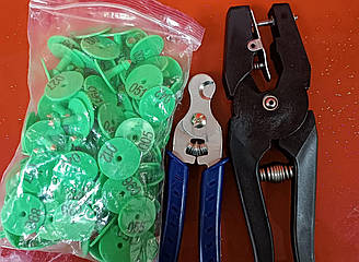 Набір для  вушних бирок свиней кіз, овець