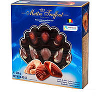 Шоколадные конфеты Maitre Truffout Морские ракушки Blue 250g