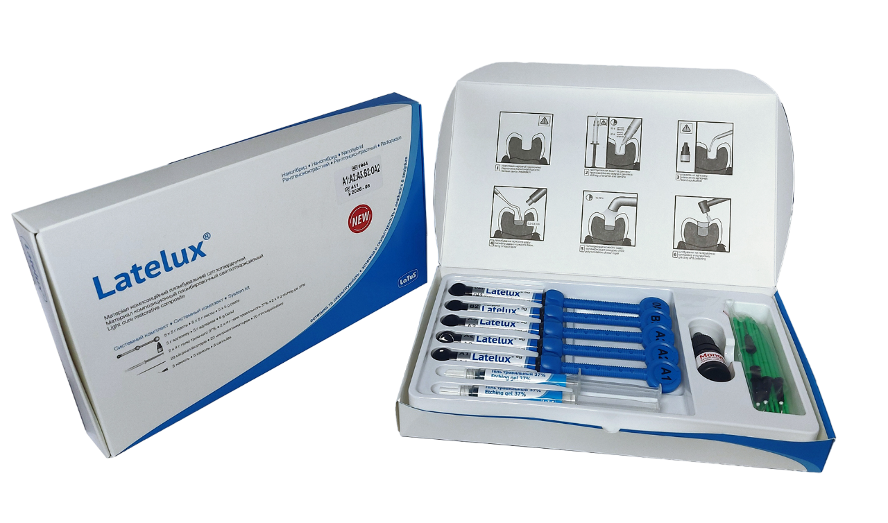 Latelux System Kit (Лателюкс систем кит), набір 5 шприців, фотополімерний матеріал, Latus