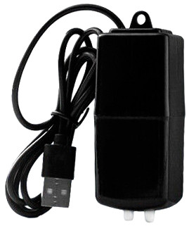 Компресор для акваріума USB, AQUAXER MiniUltra Plastic 2x, двоканальний. Мінікомпресор юсб до 120 л