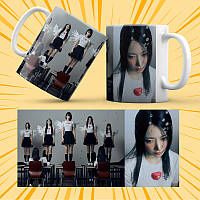 Чашка керамічна Біла K-Pop NewJeans 330 мл