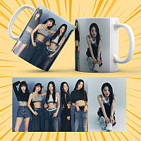 Чашка керамічна Біла K-Pop Le Sserafim 330 мл 008