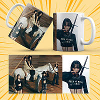 Чашка керамічна Біла K-Pop Le Sserafim 330 мл 012