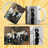 Чашка керамічна Біла K-Pop Le Sserafim 330 мл 014