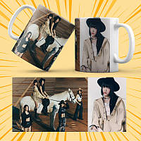 Чашка керамічна Біла K-Pop Le Sserafim 330 мл 015