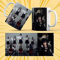 Чашка керамічна Біла K-Pop Le Sserafim 330 мл 020