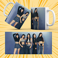 Чашка керамічна Біла K-Pop Le Sserafim 330 мл 021