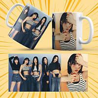 Чашка керамічна Біла K-Pop Le Sserafim 330 мл 022