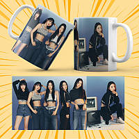 Чашка керамічна Біла K-Pop Le Sserafim 330 мл 023