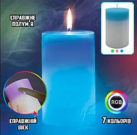 Декоративна воскова свічка з ефектом полум'я і led підсвіткою Candle magic