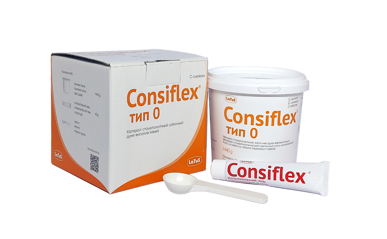 Consiflex type 0 (Консифлекс тип 0), банка 1440г, відбитковий матеріал, Latus