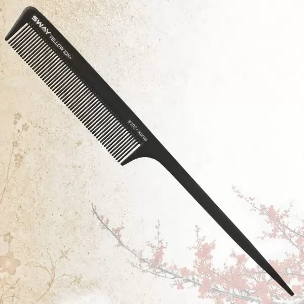 Гребінець з пластиковим шпикулем Sway Black Ion+ 102 (131 102), фото 1