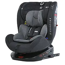 Дитяче автокрісло El Camino Everest ME 1114 Light Gray (0-36 кг, ISOFIX, поворот 360°)