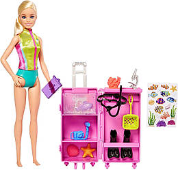Ігровий набір лялька Барбі Морський біолог Barbie Marine Doll HMH26