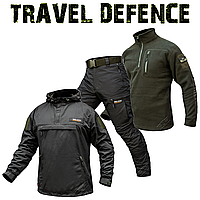 Комплект "TRAVEL DEFENCE" 3 в 1 DARK OLIVE АНОРАК (Таслан + Микрофлис)