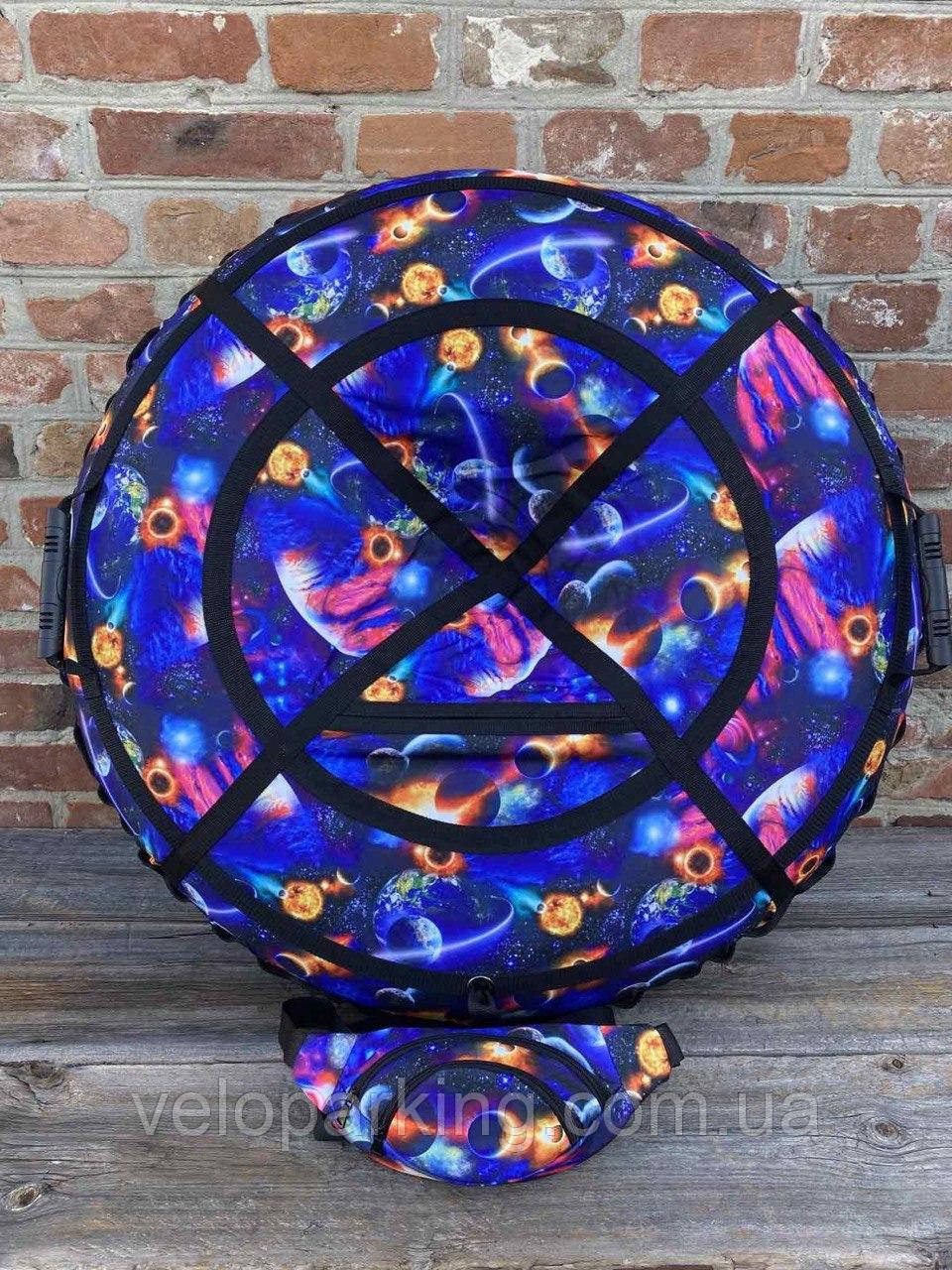 Тюбінг (ваташка) 100 см діаметр із камерою та ручками, надувні санки new Україна, фото 1