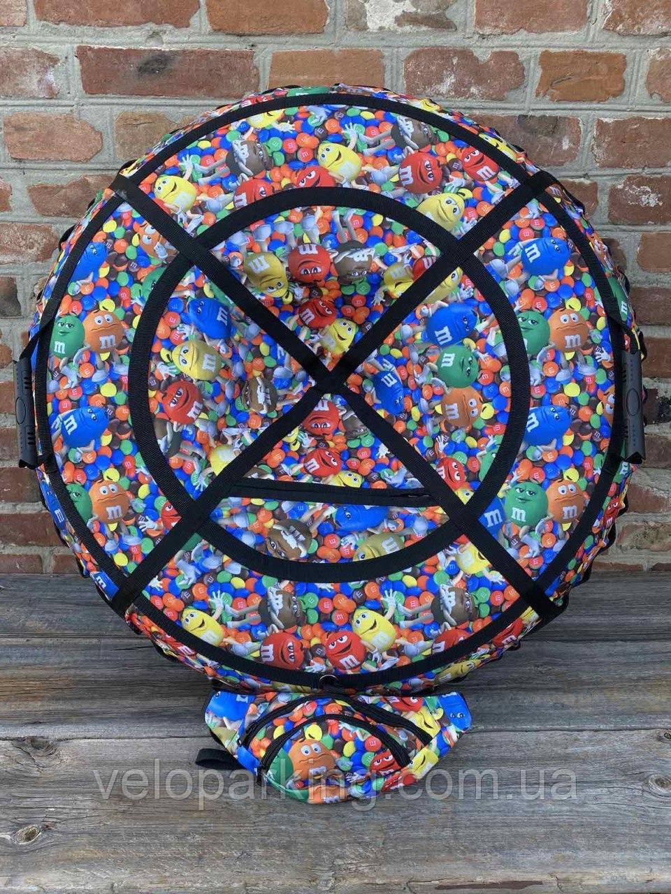 Тюбінг (ваташка) 100 см діаметр з камерою та ручками, надувні санки new Україна