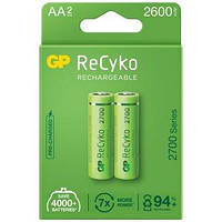 Батарейки акумулятор GP Batteries AA 2600mAh NiMh 2 шт ReCyko+ (Оригінал)