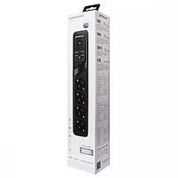 Мережевий фільтр Proove Power Socket P-04 (4 розетки + 4 USB + 2 Type-C) 2М, фото 5
