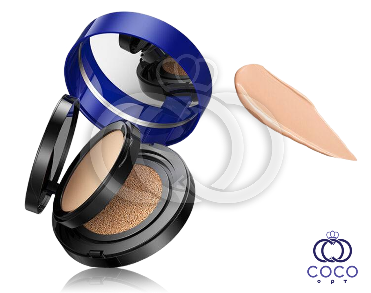 Кушон + пудра Images Gentle Mist Concealer Air Cushion Two-in-one тон 01, натуральний, фото 1