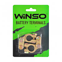 Клеммы аккумуляторные WINSO 2шт. блистер, латуни, вес 190 грамм