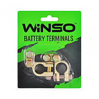 Клеммы аккумуляторные WINSO 2шт. блистер, цинк, медное покрытие, вес 90 грамм