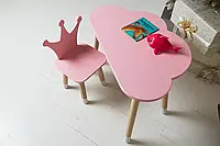 Необходимый столик и стульчик для комфортных занятий,  Детский стол и стул для развлечений и игр ребенка