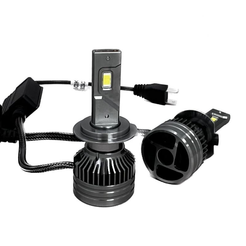 Комплект діодних ламп LED Michi MI H7 12-24V Can 5500 K 5300L з обманкою радіатор із вентилятором