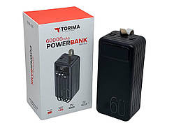 Портативна мобільна батарея підвищеної ємності Power bank Torima TRM007 60000mAh оригінал