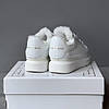 Зимові жіночі кросівки Alexander McQueen White Взуття Олександр Маквін білі з хутром шкіряні, фото 5