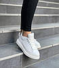 Зимові жіночі кросівки Alexander McQueen White Взуття Олександр Маквін білі з хутром шкіряні, фото 8