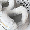 Зимові жіночі кросівки Alexander McQueen White Взуття Олександр Маквін білі з хутром шкіряні, фото 10