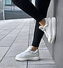 Зимові жіночі кросівки Alexander McQueen White Взуття Олександр Маквін білі з хутром шкіряні, фото 6