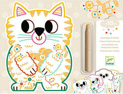 Художній комплект для малювання Djeco Свійські тварини DJ00061