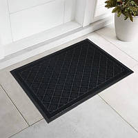Брудозахисний килимок ZIGZAG(K) чорний, 0.5 x 0.8 м