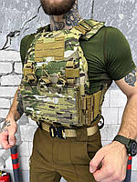Военный жилет разгрузка 25х30см, плитоноска для военных зсу, армейский разгрузочный жилет мультикам