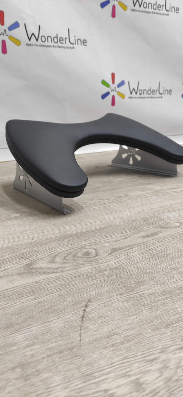 Підставка для рук манікюрна Ergo чорна ніжки чорні, фото 1