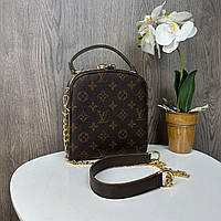 Маленькая каркасная женская сумочка с золотой застежкой Мини сумка с цепочкой Shopingo Маленька жіноча