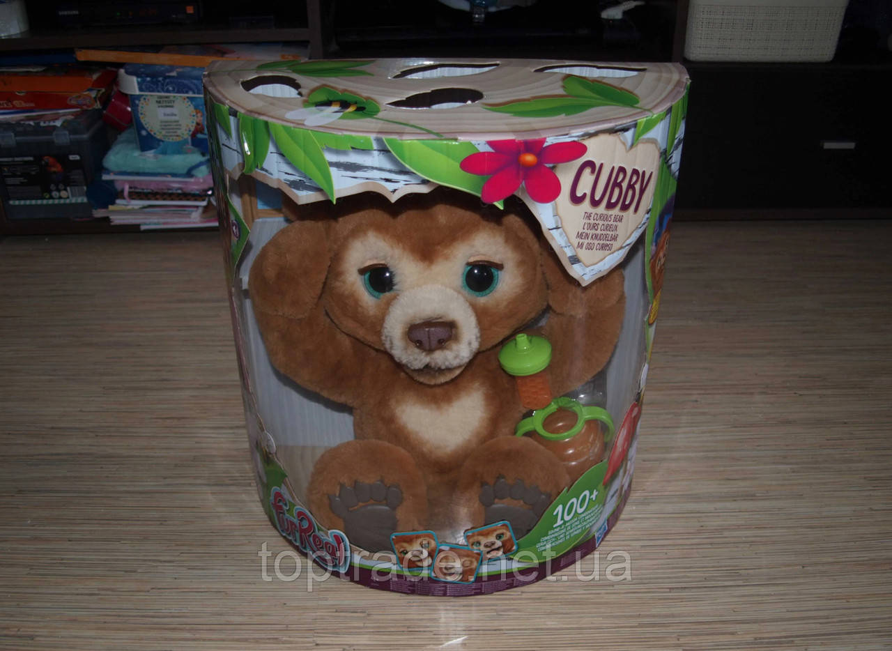 Furreal friends - cubby l'ours curieux - peluche interactive