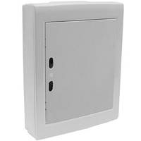 Щит навісний (2х12) 24мод білий 330x420x105 прозора дверцята